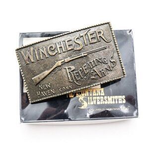 Vintage Winchester Repeating Arms New Haven Belt Buckle‎